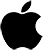reparación de mac logo apple negro