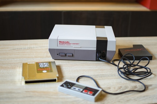 Nintendo NES consola retro clásica cybertown reparación de consolas